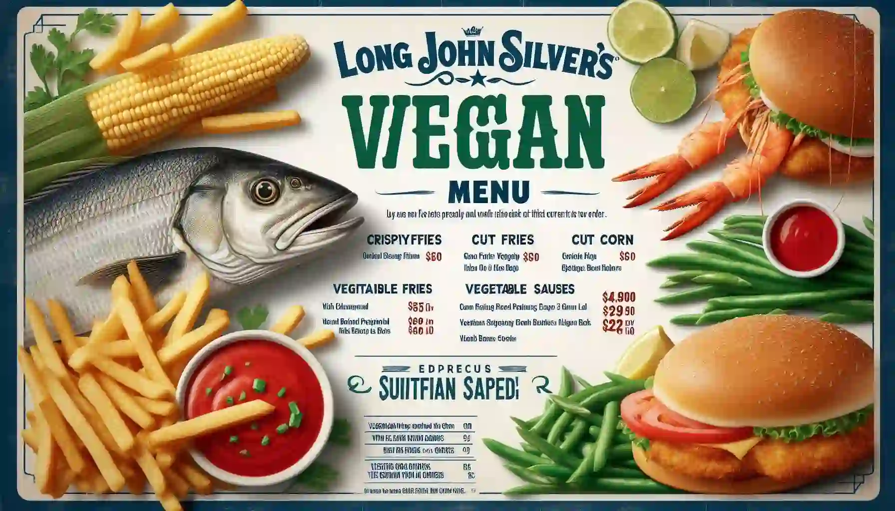 Long John Silvers Vegan Menu